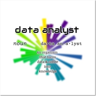 Data Analyst Dictionary Definition | Polar Chart White Posters and Art